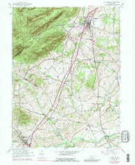 Dillsburg Pennsylvania Historical topographic map, 1:24000 scale, 7.5 X 7.5 Minute, Year 1952