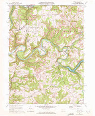 Distant Pennsylvania Historical topographic map, 1:24000 scale, 7.5 X 7.5 Minute, Year 1969