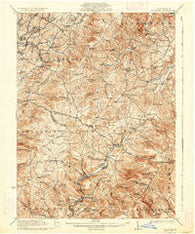 Donegal Pennsylvania Historical topographic map, 1:62500 scale, 15 X 15 Minute, Year 1935