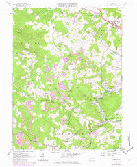 Donegal Pennsylvania Historical topographic map, 1:24000 scale, 7.5 X 7.5 Minute, Year 1967