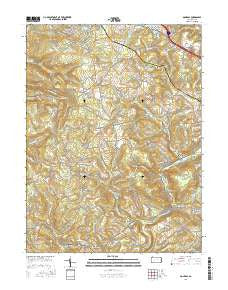 Donegal Pennsylvania Current topographic map, 1:24000 scale, 7.5 X 7.5 Minute, Year 2016