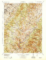Donegal Pennsylvania Historical topographic map, 1:62500 scale, 15 X 15 Minute, Year 1944