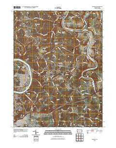 Donora Pennsylvania Historical topographic map, 1:24000 scale, 7.5 X 7.5 Minute, Year 2010