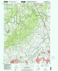 Dover Pennsylvania Historical topographic map, 1:24000 scale, 7.5 X 7.5 Minute, Year 1999