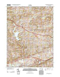 Downingtown Pennsylvania Historical topographic map, 1:24000 scale, 7.5 X 7.5 Minute, Year 2013