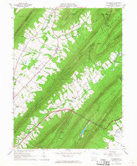 Doylesburg Pennsylvania Historical topographic map, 1:24000 scale, 7.5 X 7.5 Minute, Year 1966