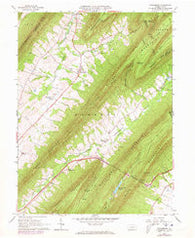 Doylesburg Pennsylvania Historical topographic map, 1:24000 scale, 7.5 X 7.5 Minute, Year 1966