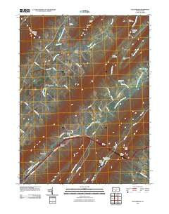 Doylesburg Pennsylvania Historical topographic map, 1:24000 scale, 7.5 X 7.5 Minute, Year 2010