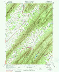 Doylesburg Pennsylvania Historical topographic map, 1:24000 scale, 7.5 X 7.5 Minute, Year 1966
