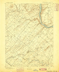 Doylestown Pennsylvania Historical topographic map, 1:62500 scale, 15 X 15 Minute, Year 1891