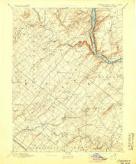Doylestown Pennsylvania Historical topographic map, 1:62500 scale, 15 X 15 Minute, Year 1891