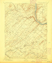 Doylestown Pennsylvania Historical topographic map, 1:62500 scale, 15 X 15 Minute, Year 1891