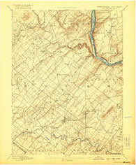 Doylestown Pennsylvania Historical topographic map, 1:62500 scale, 15 X 15 Minute, Year 1891