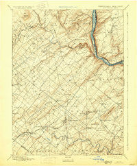 Doylestown Pennsylvania Historical topographic map, 1:62500 scale, 15 X 15 Minute, Year 1891
