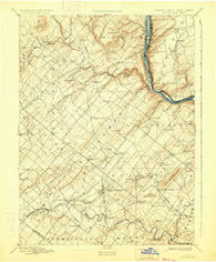 Doylestown Pennsylvania Historical topographic map, 1:62500 scale, 15 X 15 Minute, Year 1891
