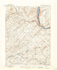 Doylestown Pennsylvania Historical topographic map, 1:62500 scale, 15 X 15 Minute, Year 1891