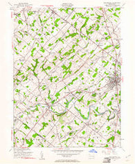 Doylestown Pennsylvania Historical topographic map, 1:24000 scale, 7.5 X 7.5 Minute, Year 1953