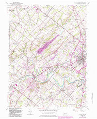Doylestown Pennsylvania Historical topographic map, 1:24000 scale, 7.5 X 7.5 Minute, Year 1953