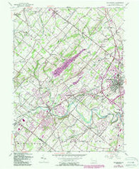 Doylestown Pennsylvania Historical topographic map, 1:24000 scale, 7.5 X 7.5 Minute, Year 1953