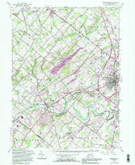 Doylestown Pennsylvania Historical topographic map, 1:24000 scale, 7.5 X 7.5 Minute, Year 1992