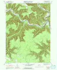 Driftwood Pennsylvania Historical topographic map, 1:24000 scale, 7.5 X 7.5 Minute, Year 1945