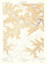 Driftwood Pennsylvania Historical topographic map, 1:24000 scale, 7.5 X 7.5 Minute, Year 1947