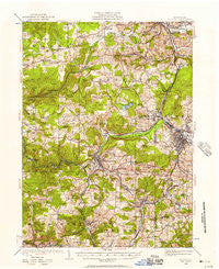 Du Bois Pennsylvania Historical topographic map, 1:62500 scale, 15 X 15 Minute, Year 1922