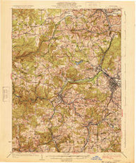 Du Bois Pennsylvania Historical topographic map, 1:62500 scale, 15 X 15 Minute, Year 1924
