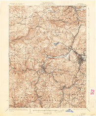 Du Bois Pennsylvania Historical topographic map, 1:62500 scale, 15 X 15 Minute, Year 1924