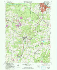 Du Bois Pennsylvania Historical topographic map, 1:24000 scale, 7.5 X 7.5 Minute, Year 1966