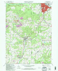 Du Bois Pennsylvania Historical topographic map, 1:24000 scale, 7.5 X 7.5 Minute, Year 1966