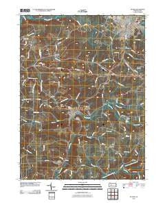 Du Bois Pennsylvania Historical topographic map, 1:24000 scale, 7.5 X 7.5 Minute, Year 2010