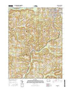Du Bois Pennsylvania Current topographic map, 1:24000 scale, 7.5 X 7.5 Minute, Year 2016