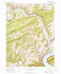 Duncannon Pennsylvania Historical topographic map, 1:24000 scale, 7.5 X 7.5 Minute, Year 1952