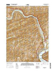 Duncannon Pennsylvania Current topographic map, 1:24000 scale, 7.5 X 7.5 Minute, Year 2016