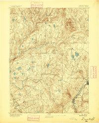 Dundaff Pennsylvania Historical topographic map, 1:62500 scale, 15 X 15 Minute, Year 1892