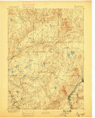 Dundaff Pennsylvania Historical topographic map, 1:62500 scale, 15 X 15 Minute, Year 1892