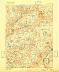Dundaff Pennsylvania Historical topographic map, 1:62500 scale, 15 X 15 Minute, Year 1892
