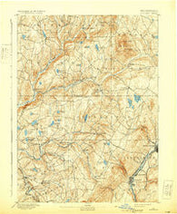 Dundaff Pennsylvania Historical topographic map, 1:62500 scale, 15 X 15 Minute, Year 1892