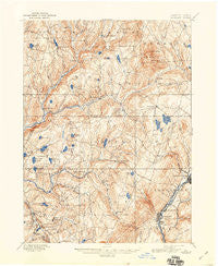 Dundaff Pennsylvania Historical topographic map, 1:62500 scale, 15 X 15 Minute, Year 1892