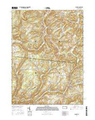 Dushore Pennsylvania Current topographic map, 1:24000 scale, 7.5 X 7.5 Minute, Year 2016