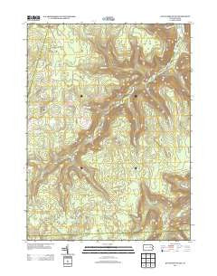 Dutch Mountain Pennsylvania Historical topographic map, 1:24000 scale, 7.5 X 7.5 Minute, Year 2013