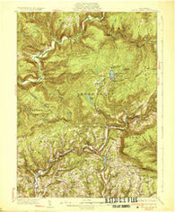 Eagle Mere Pennsylvania Historical topographic map, 1:62500 scale, 15 X 15 Minute, Year 1932