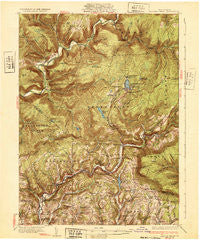 Eagles Mere Pennsylvania Historical topographic map, 1:62500 scale, 15 X 15 Minute, Year 1932