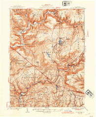 Eagles Mere Pennsylvania Historical topographic map, 1:62500 scale, 15 X 15 Minute, Year 1932