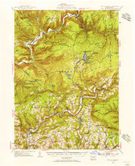 Eagles Mere Pennsylvania Historical topographic map, 1:62500 scale, 15 X 15 Minute, Year 1953