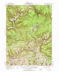 Eagles Mere Pennsylvania Historical topographic map, 1:62500 scale, 15 X 15 Minute, Year 1953