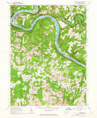 East Brady Pennsylvania Historical topographic map, 1:24000 scale, 7.5 X 7.5 Minute, Year 1963