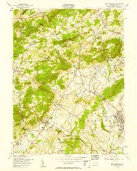 East Greenville Pennsylvania Historical topographic map, 1:24000 scale, 7.5 X 7.5 Minute, Year 1956