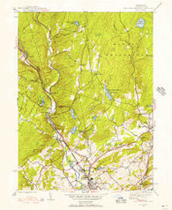 East Stroudsburg Pennsylvania Historical topographic map, 1:24000 scale, 7.5 X 7.5 Minute, Year 1944